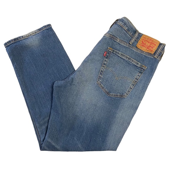 Levi’s 541 Athletic Taper Stretch Distressed Jeans Blue - Picture 5 of 13